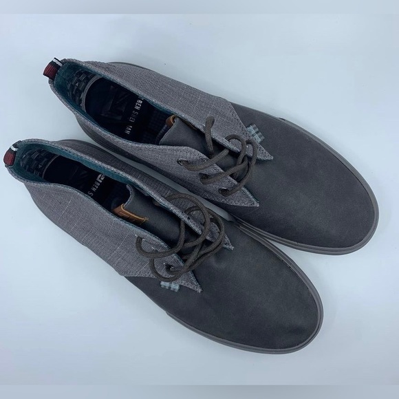 NWOB Ben Sherman Bristol Chukka Sneaker Dark Gray Charcoal - Picture 2 of 3